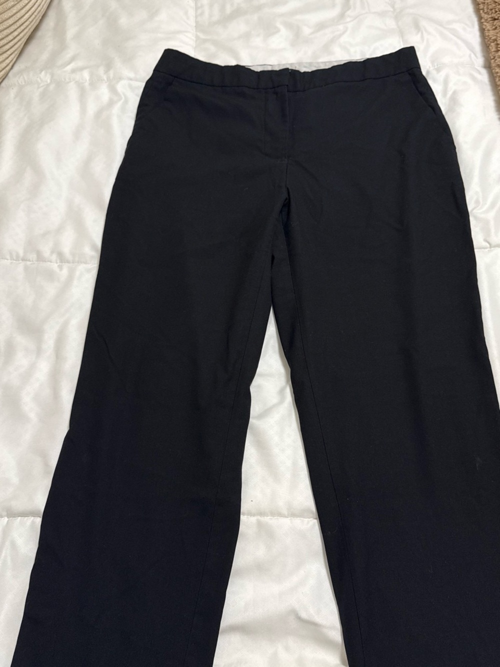 Zara Black Straight-Leg Trousers